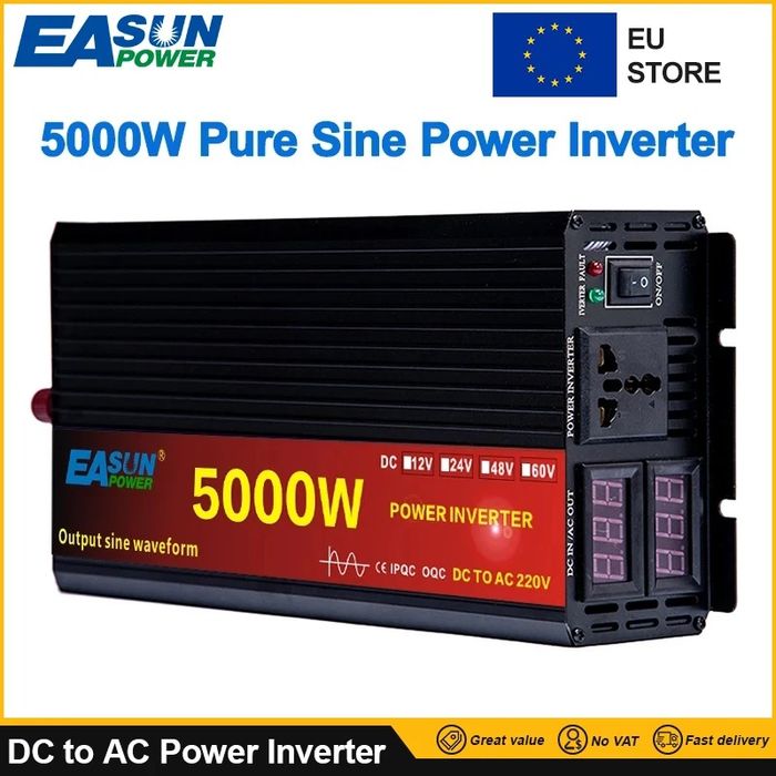 Inversor dc 24v para ac 220v 5000w pico inversor