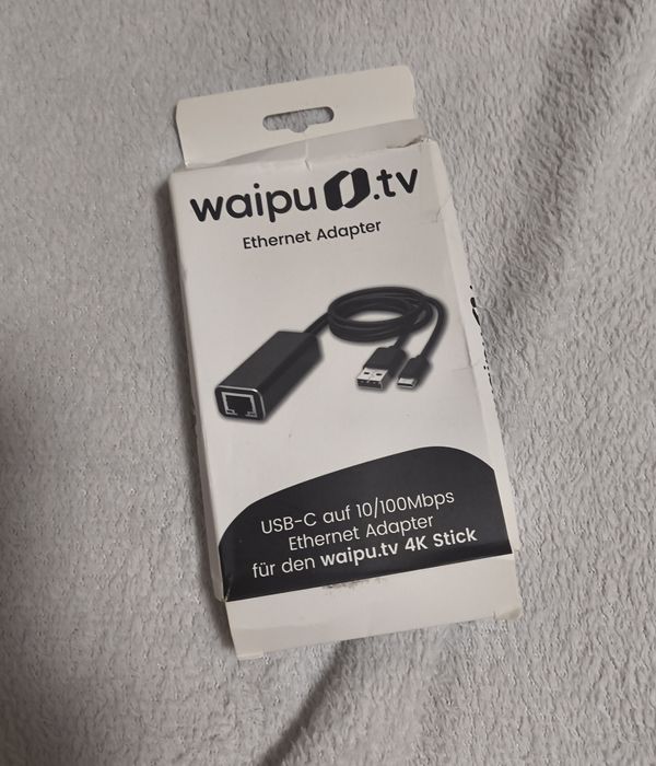 Adapter Ethernet USB-C do waipu.tv Stick – nowy