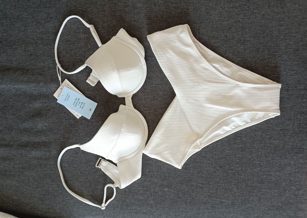 Купальник H&M молочный белый