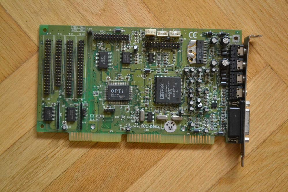 stara retro vintage karta muzyczna ISA OPTI 82C929 +sterowniki CD +box