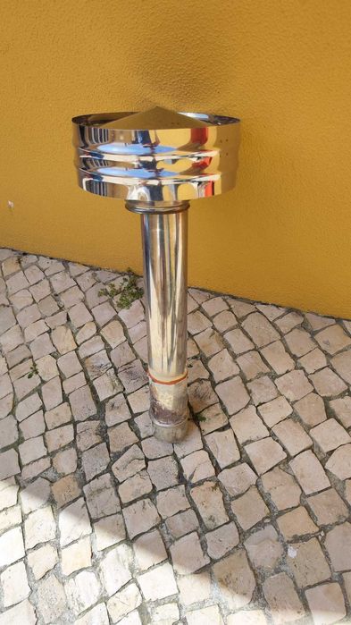 Chaminé em inox para telhado