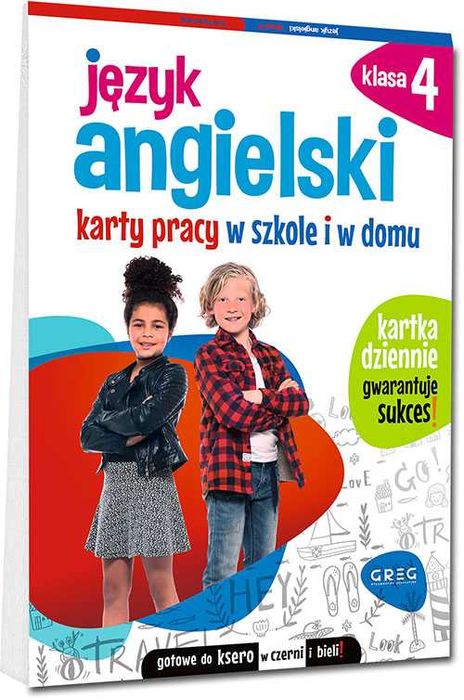 JĘZYK ANGIELSKI karty pracy w szkole i w DOMU SP4 GREG