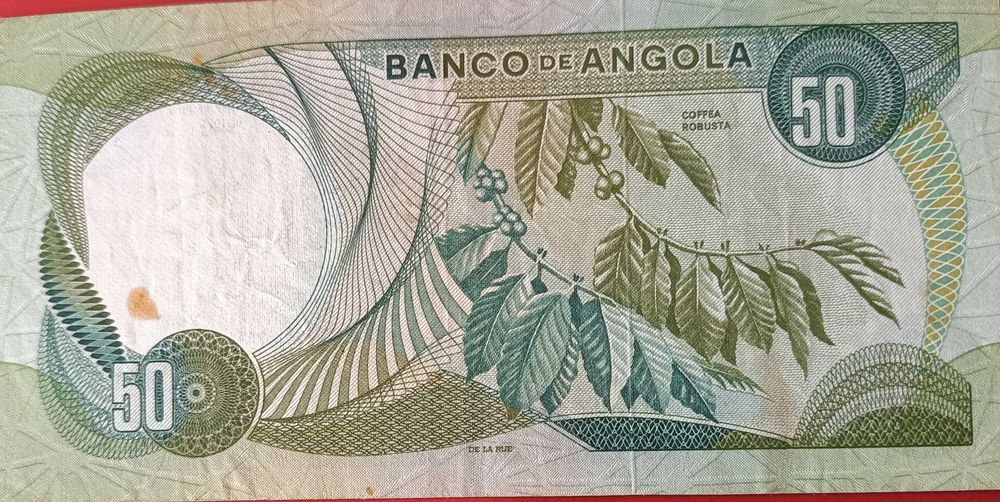 Nota de 50 escudos portuguesa circuladas na ex colónia ultramarina de Angola