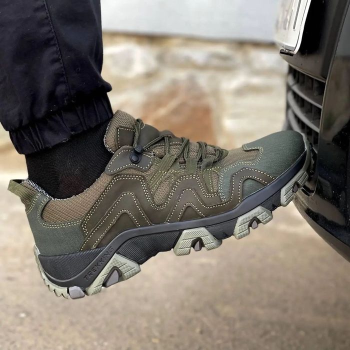 Тактичні кросівки шкіряні чоловічі хакі тактические кроссовки кожаные