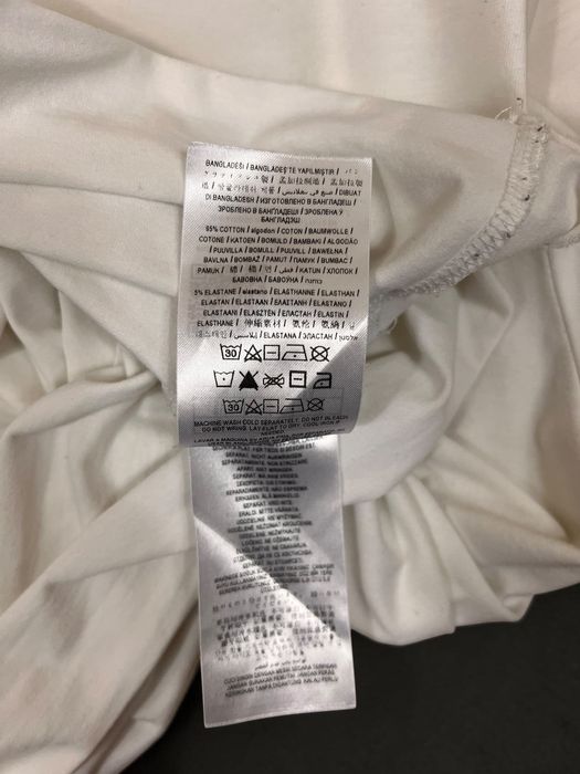 GUESS Logo Tee roz. M męska biała koszulka bawełna elastan men’s white t-shirt cotton elastane