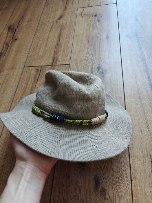 Kapelusz bawełniany brązowy na lato