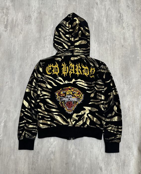 Женское зип худи ed hardy y2k