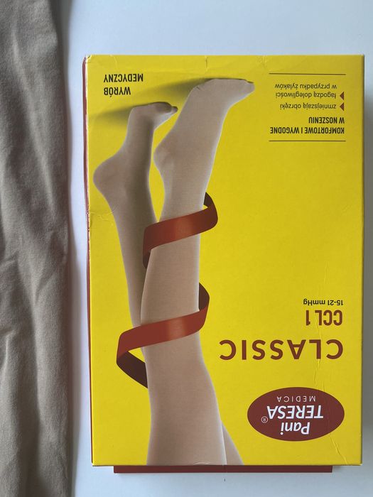 Ponczochy samonosne CCL 1 przeciwzylakowe r. M