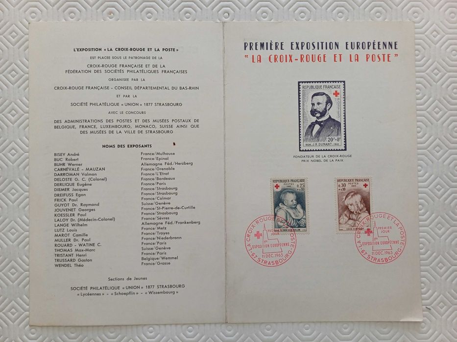 1ª exposição filatélica europeia – A Cruz Vermelha e os correios 1965