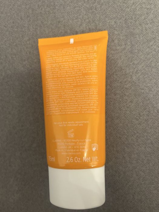 Clarins Spf 50 do ciała 75ml wersja podróżna