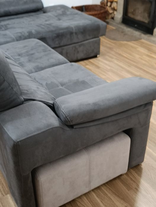 Sofá 2 lugares e chaise