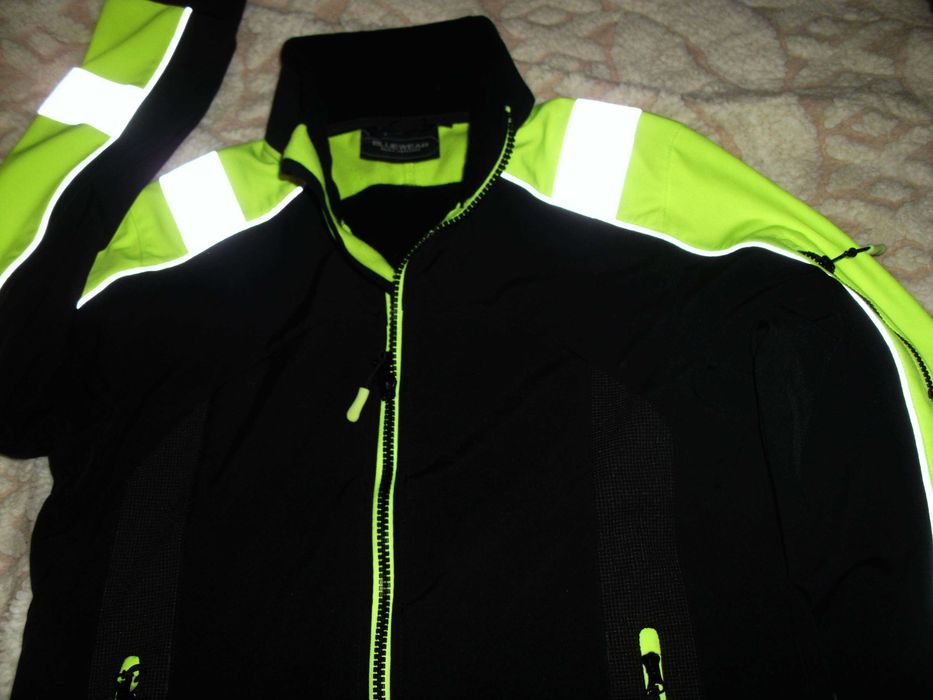 Kurtka softshell  BLUEWEAR  M ok 175 cm  elementy odblaskowe  Nowa   +  koszulka ENGELBERT STRAUSS