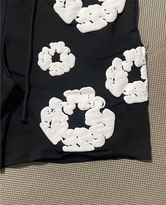 Denim Tears The Cotton Wreath Black Shorts