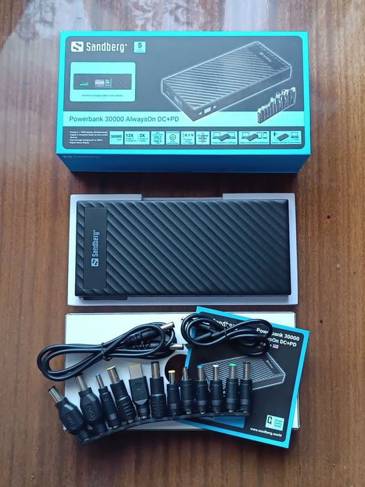 Новый УМБ Sandberg AlwaysOn Powerbank 30000mAh DC+PD 120W (420-88)