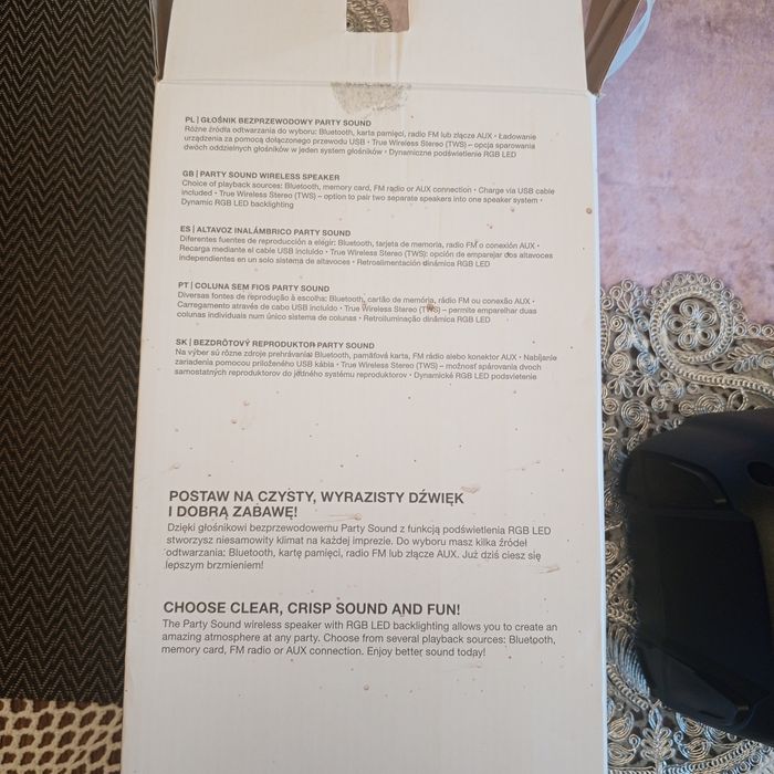Głośnik bezprzewodowy party sound