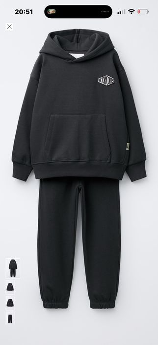 Утеплений спортивний костюм фірми  Zara,розмі7р  122 см