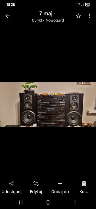 Kolumny plus wzmacniacz Sony