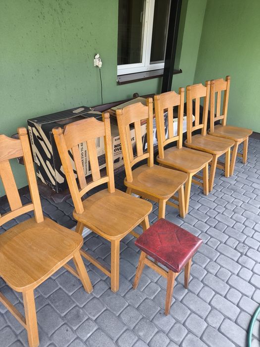 Krzesła drewniane dębowe