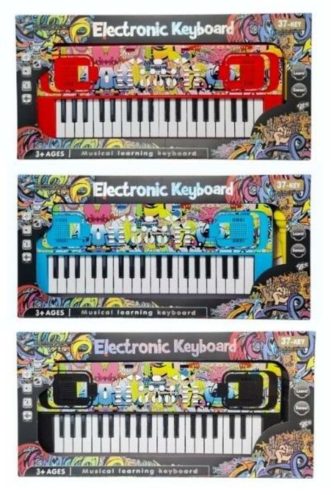 Instrument muzyczny organy 37 klawiszy etui kartonowe,510x260 mm