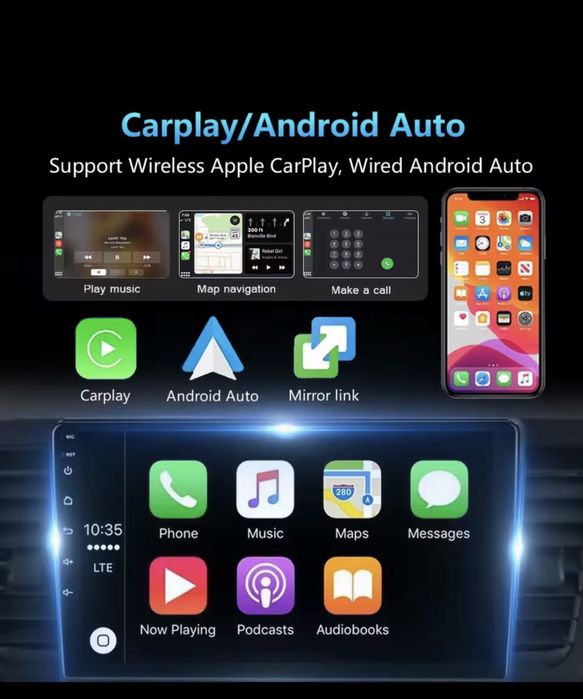 CarPlay Android  auto для Toyota Avensis T25 2002-2008