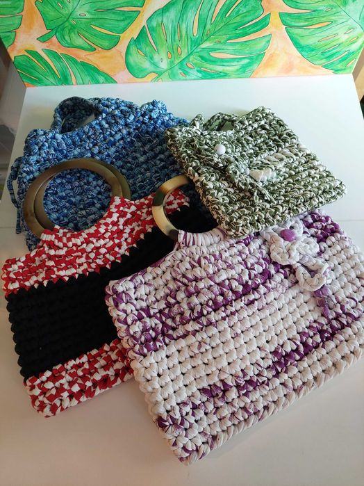 Vendo lote de 4 malas trapilho novas