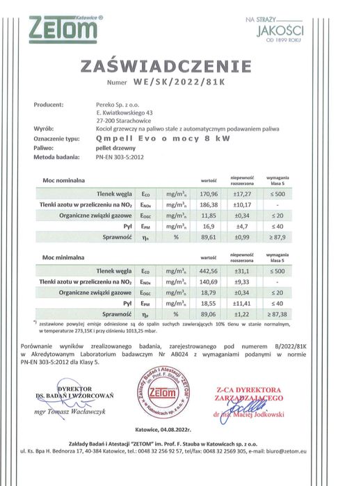 Kocioł*Piec*Pereko*Qmpell Evo 8 kW*Pellet*Czyste Powietrze*Aplikacja!!