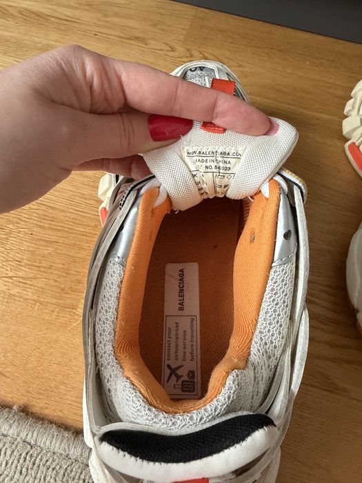 Balenciaga Track biało pomarańczowe 40