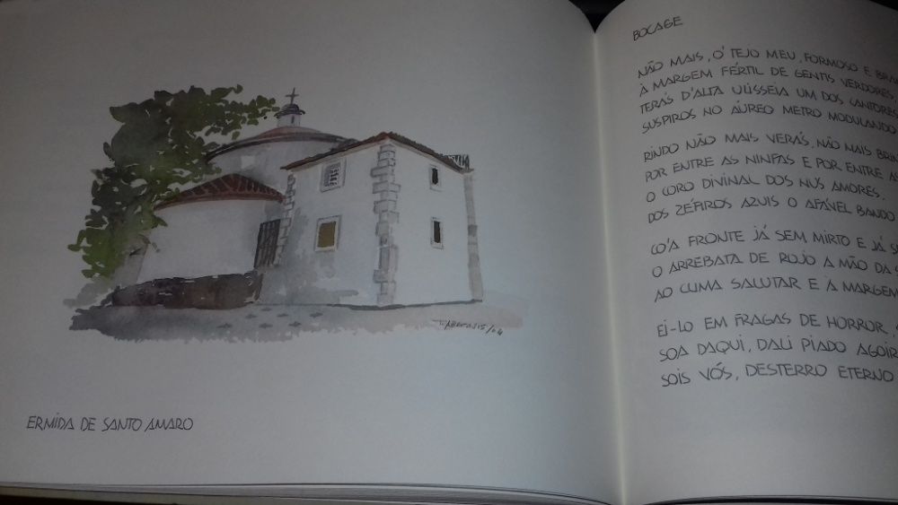 Caderno de Passeio -Lisboa com suas casas de várias cores