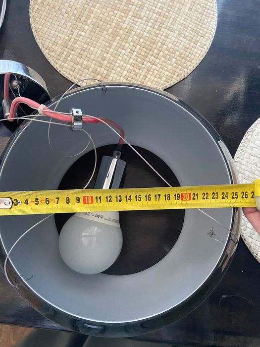 Lampa sufitowa wisząca czarne szkło