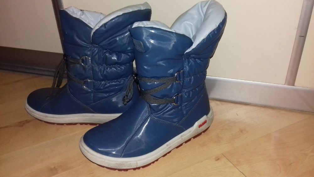 Непромокаемые Зимние сапоги для девочки, б/у
