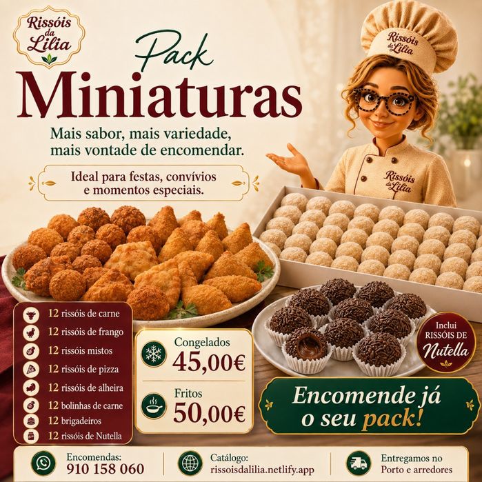 Vendo salgados pra fora e pra revenda