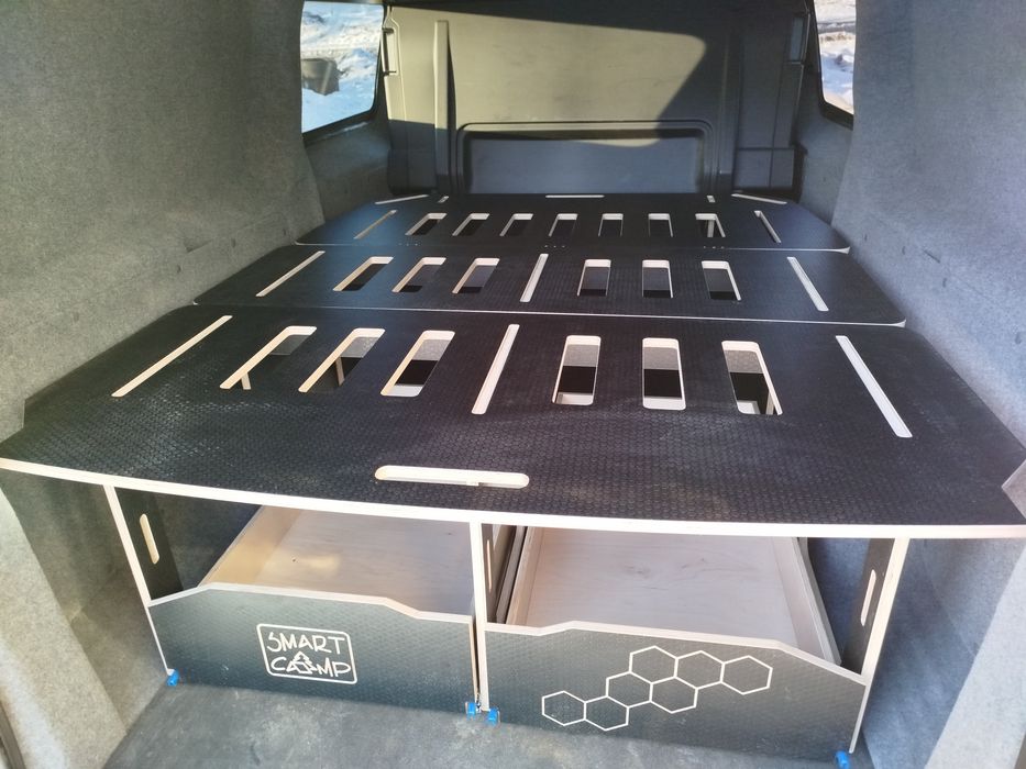 Zabudowa kempingowa, VW transporter, Vito, Vivaro, łóżko kamper