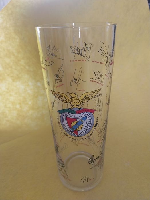 Copo do Benfica com assinaturas jogadores (portes incluídos)