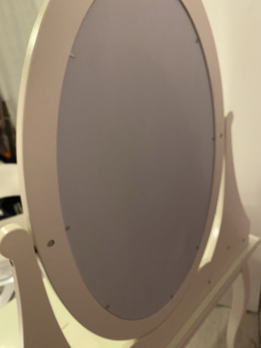 Toaletka  z lustrem biała ikea hemnes