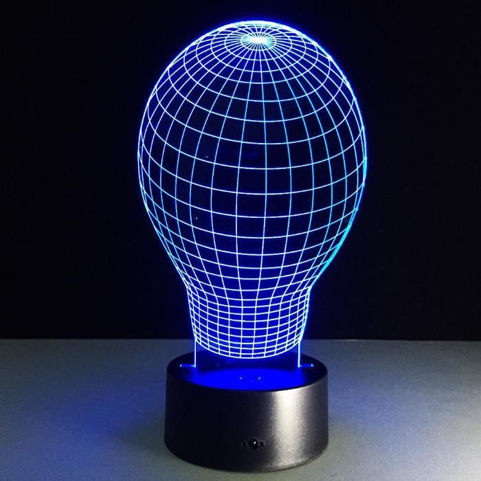 NOVO! Iluminação Acrílico LED Efeito 3D - Acrylic 3D Illusion Lamp LED