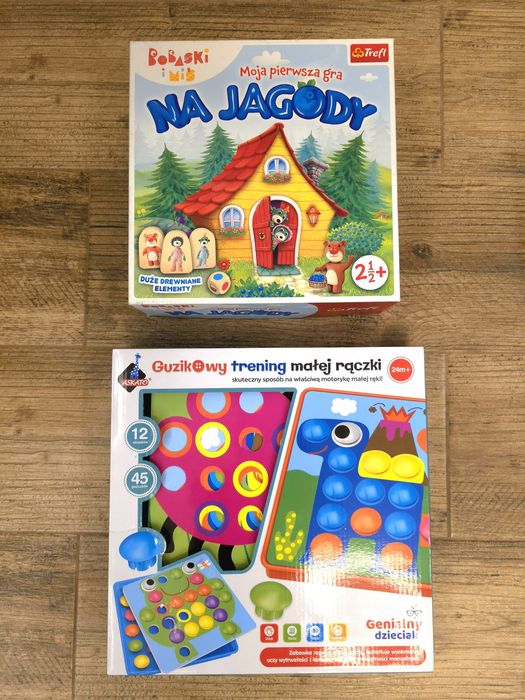 Zestaw Na jagody moja pierwsza gra planszowa Trefl Guzikowy Trening