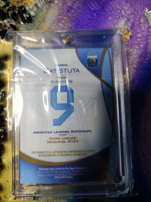 Karta Gabriel Batistuta Topps Auto /75