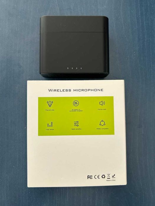 Бездротовий мікрофон петличний. 2 в 1 для Android, iPhone