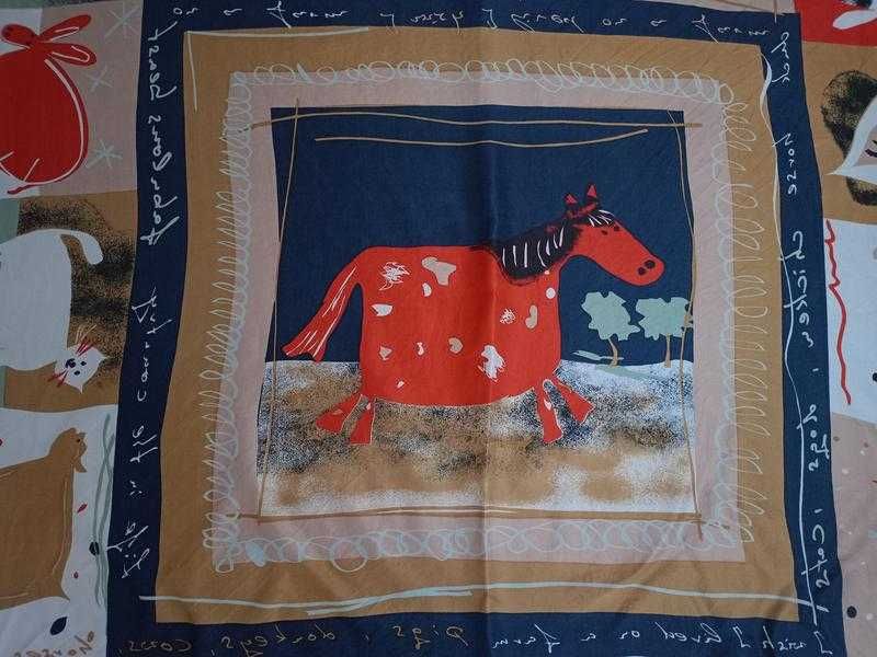 Вінтажна арт-хустка у стилі Брайана Полларда «Life in the country»