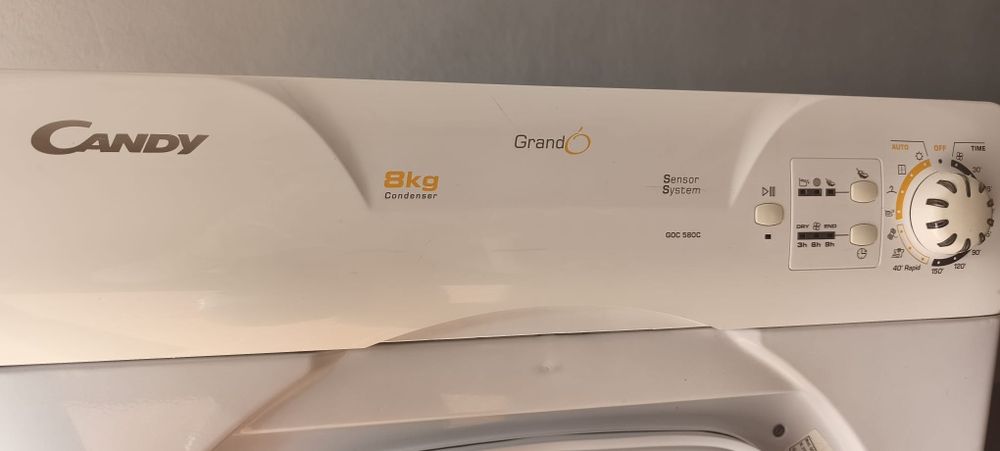 Máquina de Secar Roupa CANDY 8Kg – Como Nova!