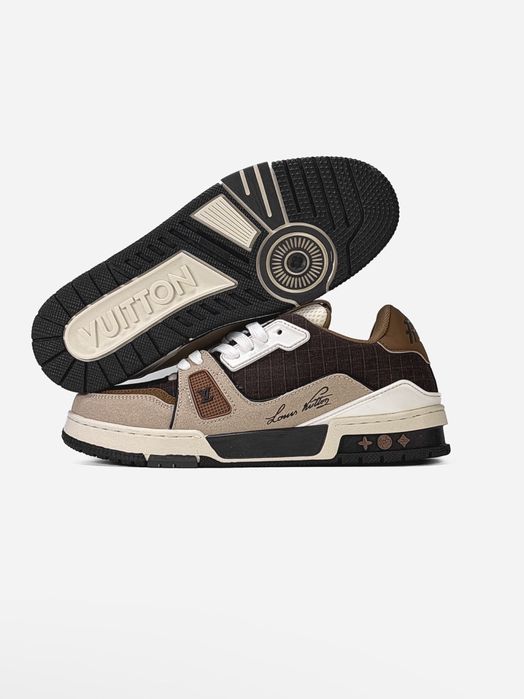 БЕЗ ПЕРЕДПЛАТ‼️40-45 Louis Vuitton LV Trainer Outdoor Brown Air Dragon Rose Leo 90