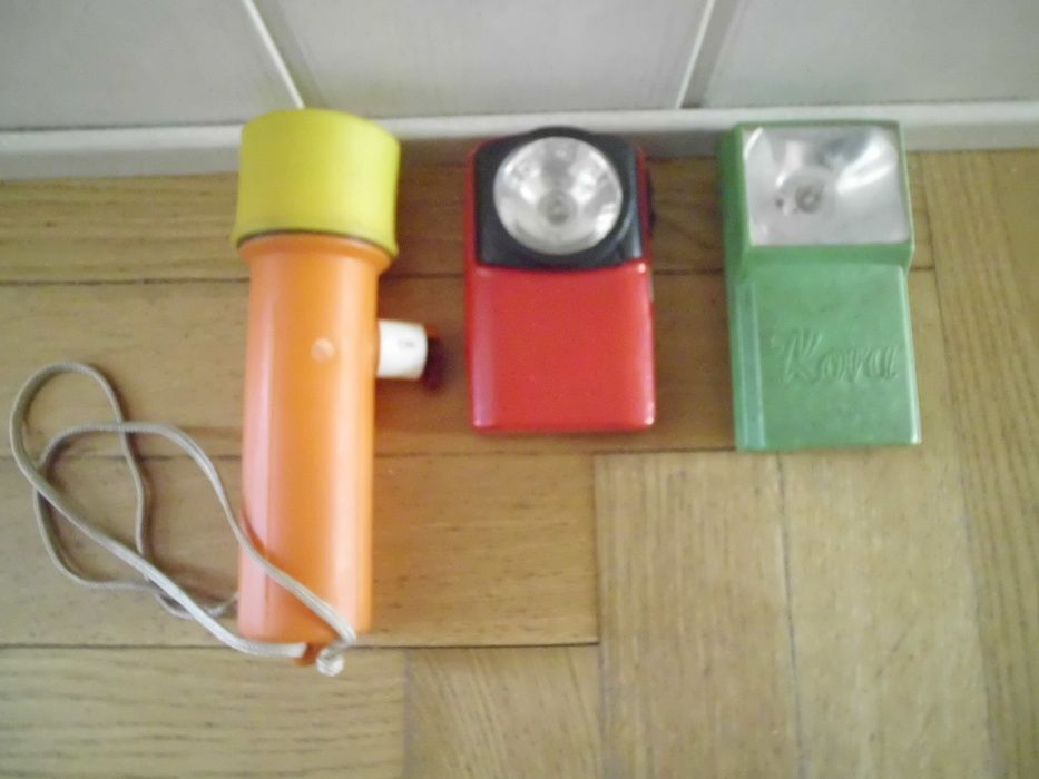 Latarki PRL - DDR i inne - mini kolekcja szt.9