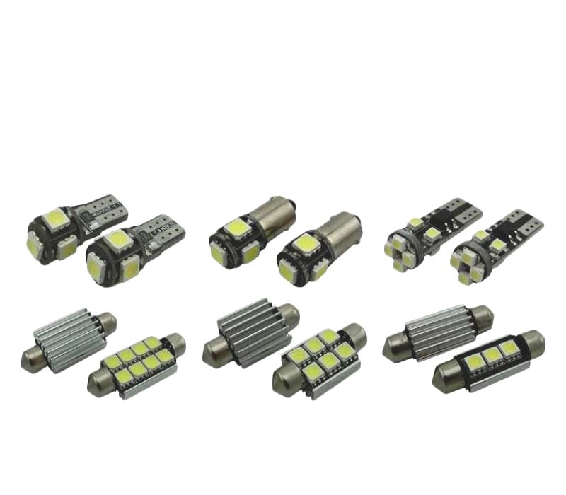 KIT COMPLETO 17 LAMPADAS LED INTERIOR PARA RENAULT VEL SATIS 02-09