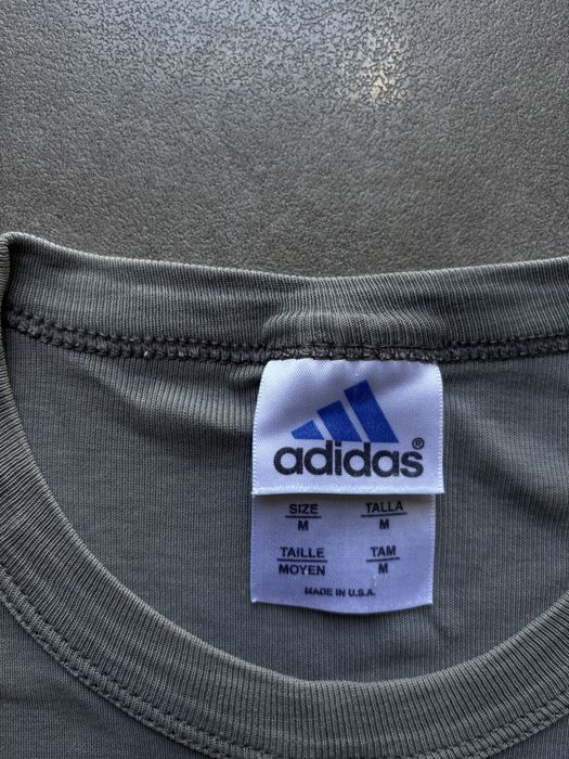 Bawelniany t-shirt Adidas Szary M