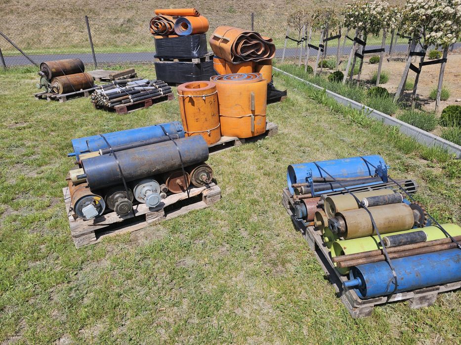 Taśmociąg podajnik taśma sortownik  ziemniaki cebula elektrobęben