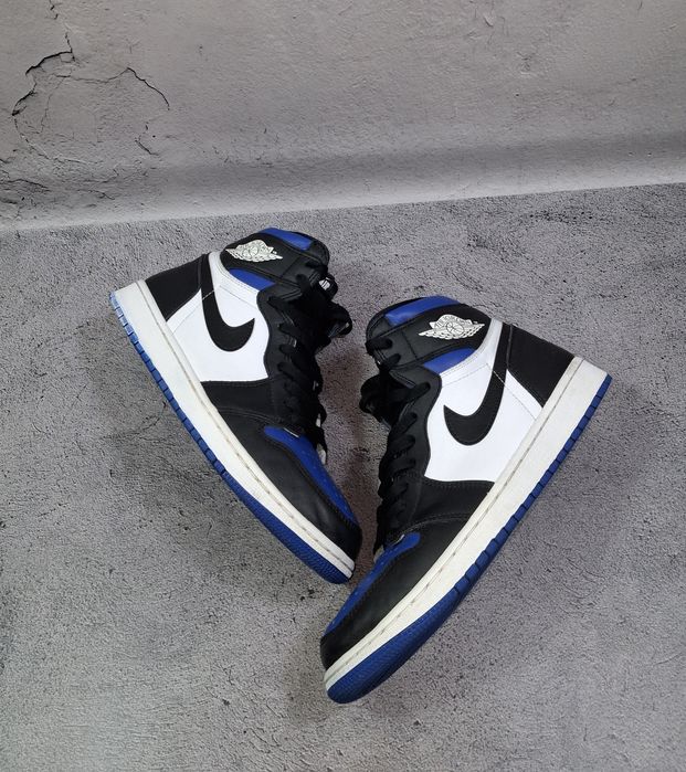 Кроссовки Air Jordan 1 Retro Royal Toe кожаные баскетбольные 4 6