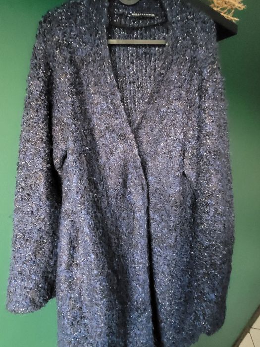 Sweter rozpinany długi