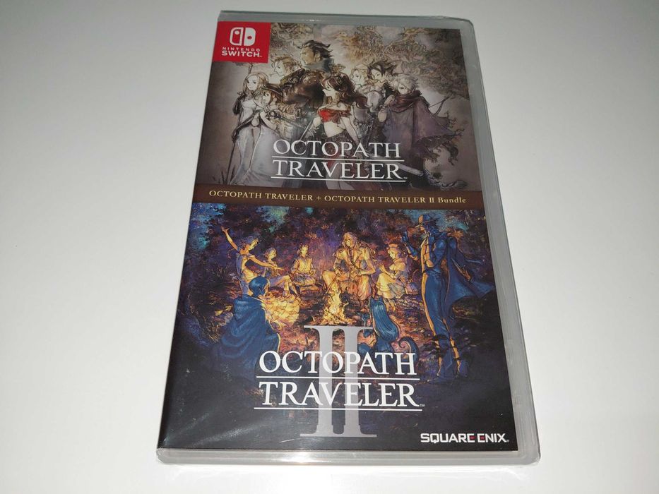 switch OCTOPATH TRAVELER I & II BUNDLE jRPG 2 gry Kardridż Folia! Nowa
