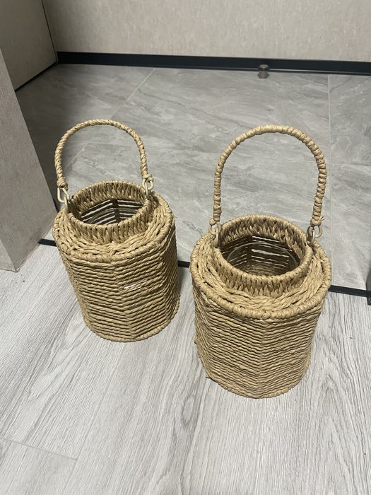 Плетений ліхтар JYSK, натуральний кольор, стан 5 з 5