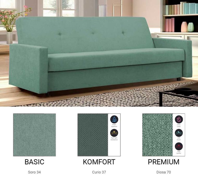 Wersalka z funkcją spania Sora / Różne kolory/ Raty/ SZYBKA DOSTAWA